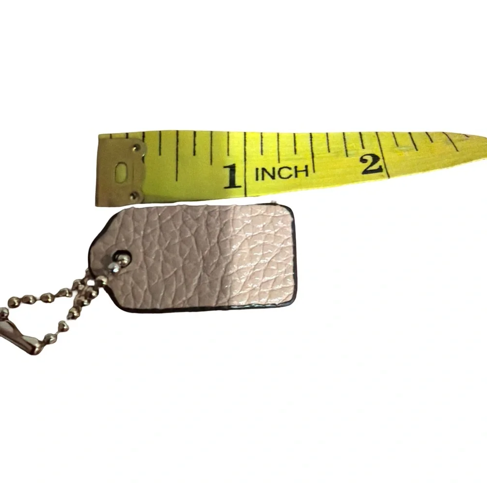 Coach Pebbled Leather Tag